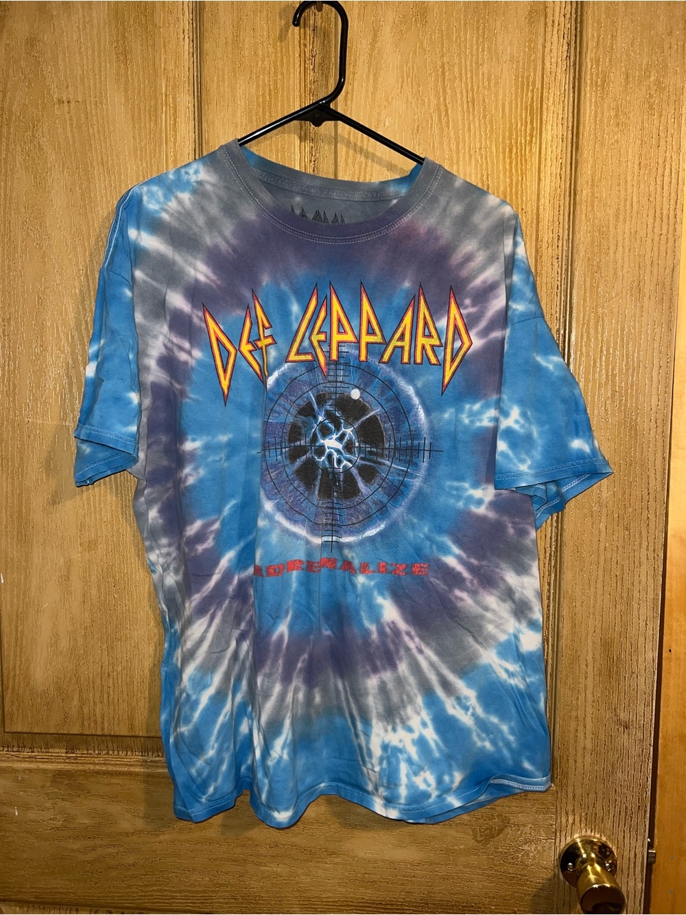 Def Leppard Blue Tie-Dye Band Tee